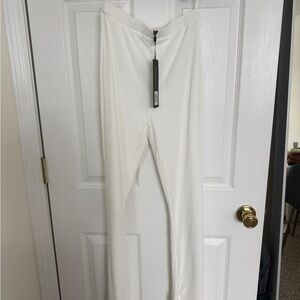 White Fox Boutique White Smooth Wide-Leg Pants